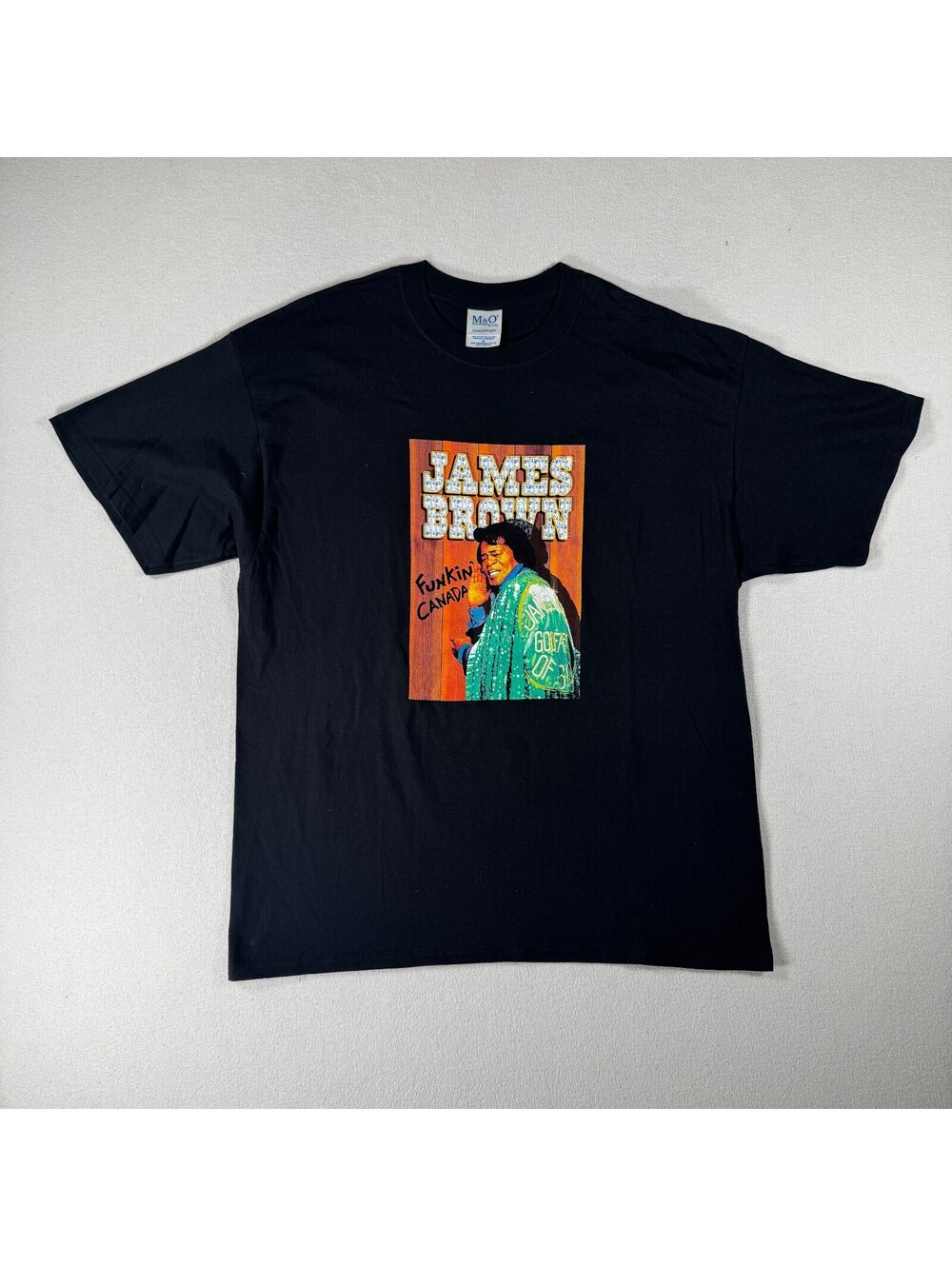 Vintage James Brown Funkin' Canada Heavyweight Black T-Shirt XL